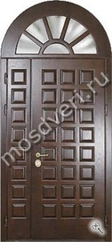 Арочная входная дверь со стеклом ВДА-1173 - купить от производителя Мосдвери Арочная входная дверь со стеклом ВДА-1173